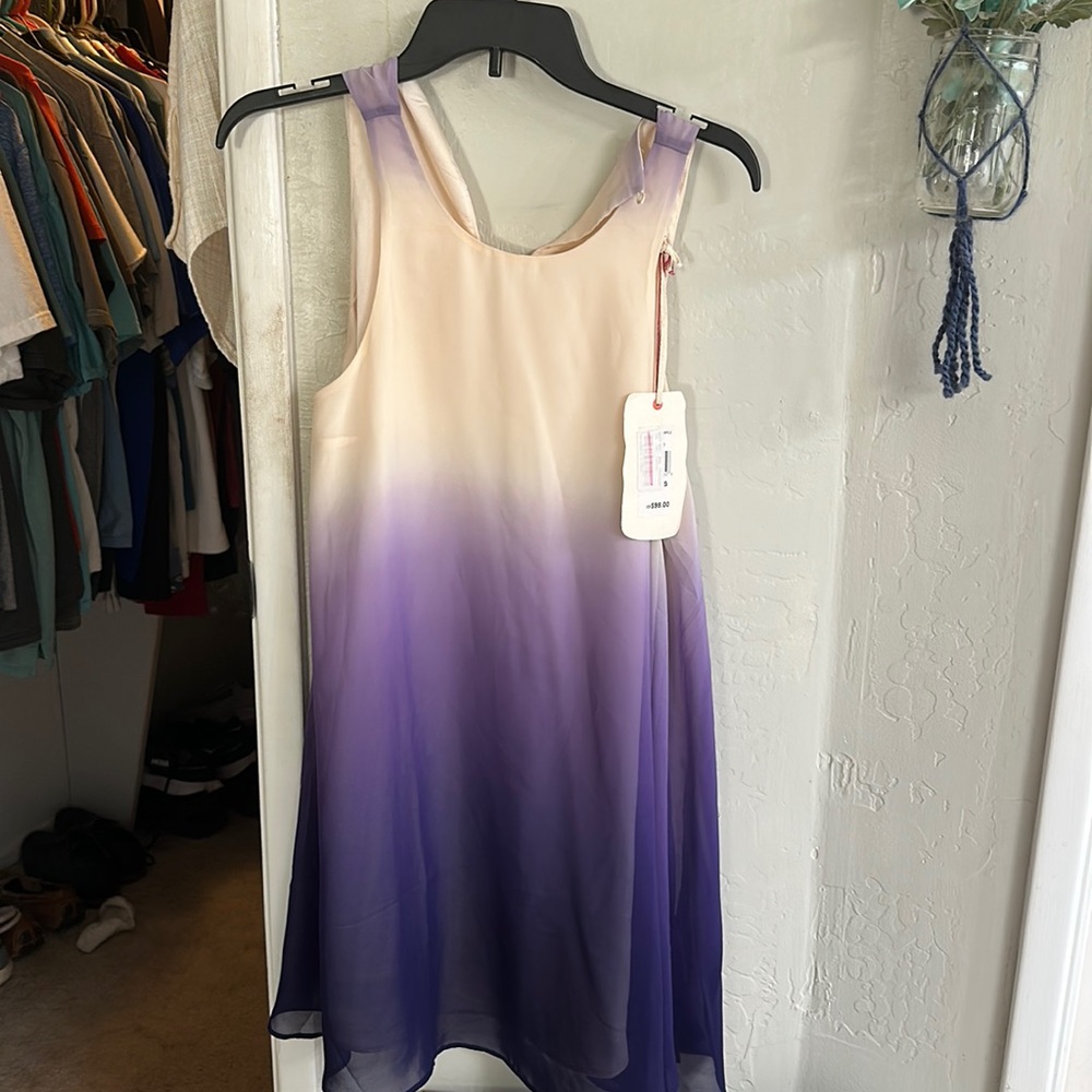 Chelsea & Violet purple ombré flowy dress